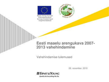 Eesti maaelu arengukava vahehindamine