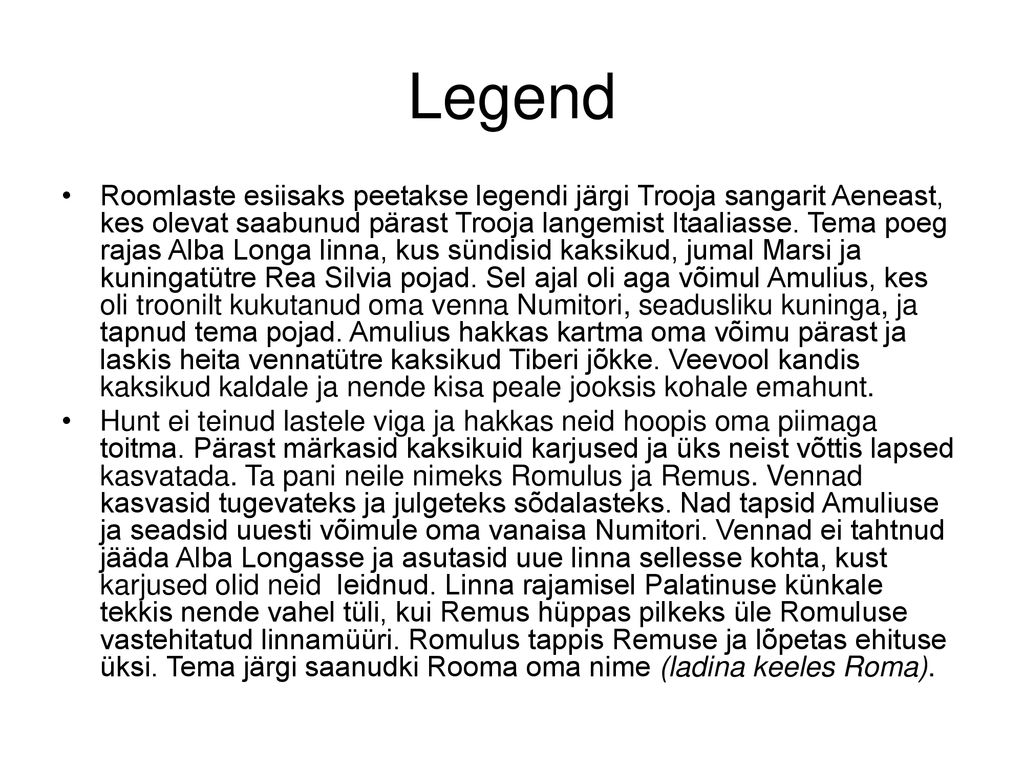 Legend