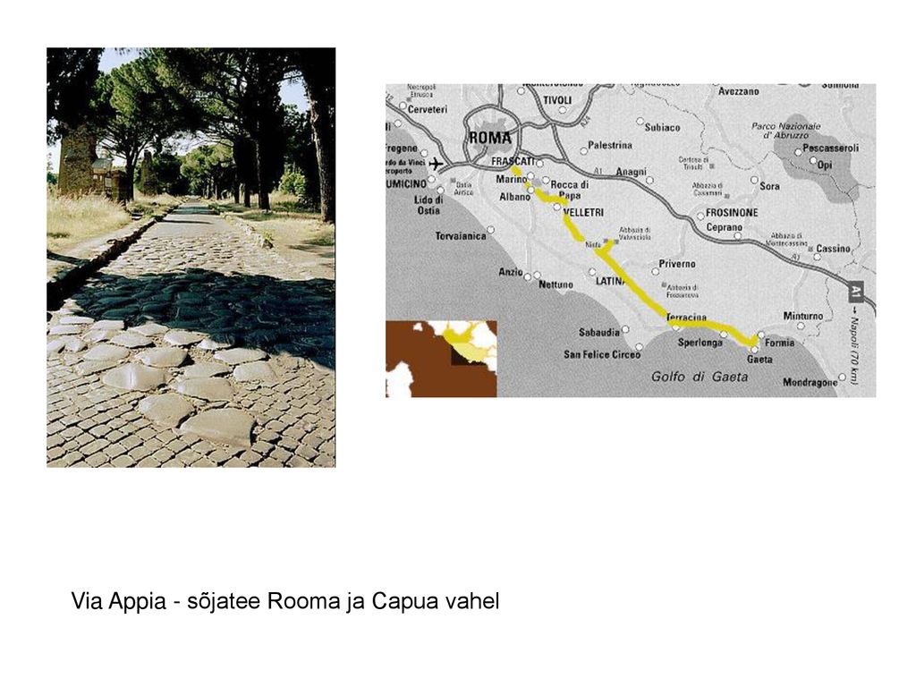 Via Appia - sõjatee Rooma ja Capua vahel