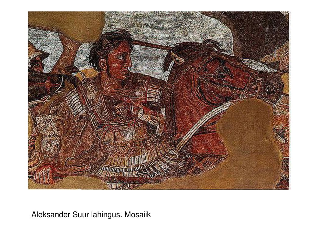 Aleksander Suur lahingus. Mosaiik