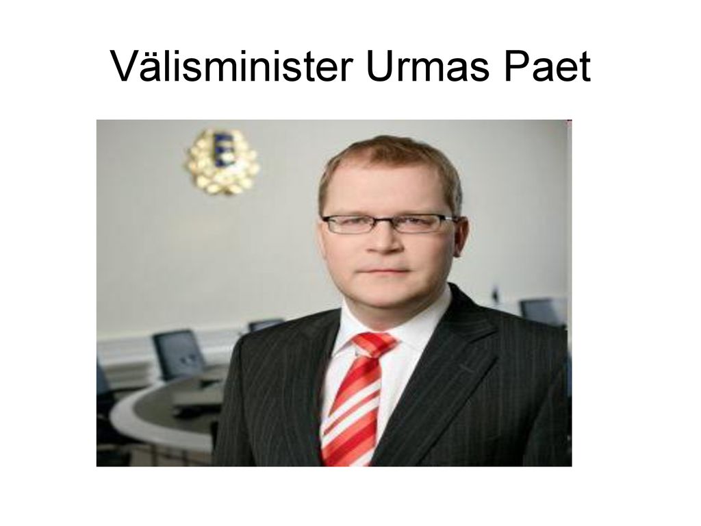 Välisminister Urmas Paet
