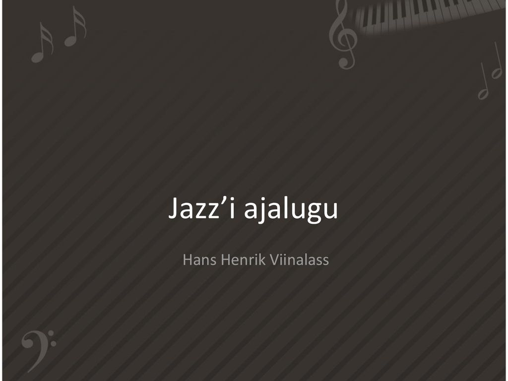 Jazz’i ajalugu Hans Henrik Viinalass