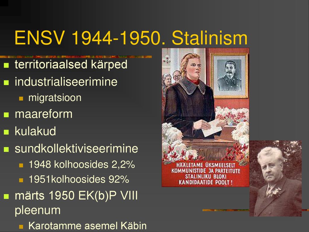 ENSV Stalinism territoriaalsed kärped industrialiseerimine