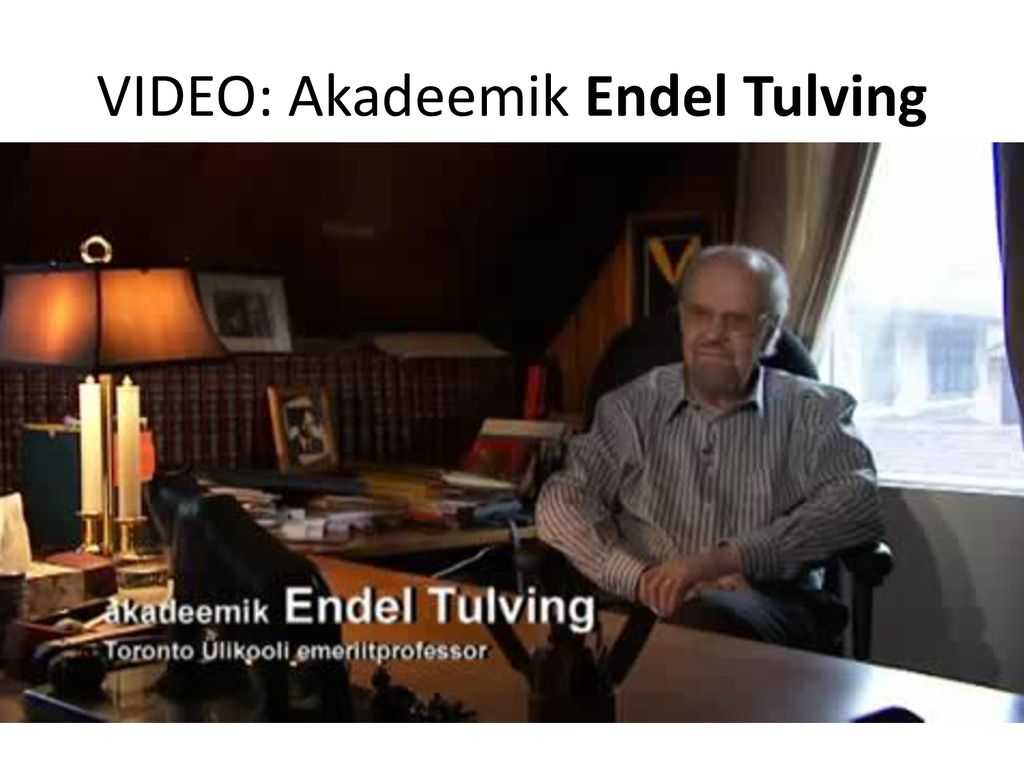 VIDEO: Akadeemik Endel Tulving
