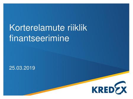 Korterelamute riiklik finantseerimine