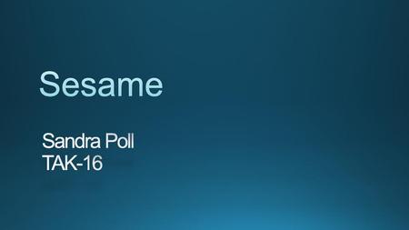 Sesame Sandra Poll TAK-16.