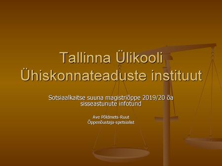 Tallinna Ülikooli Ühiskonnateaduste instituut