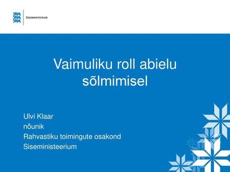 Vaimuliku roll abielu sõlmimisel