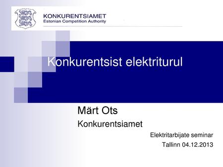 Konkurentsist elektriturul