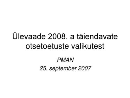 Ülevaade a täiendavate otsetoetuste valikutest