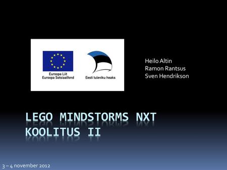 LEGO MINDSTORMS NXT koolitus II