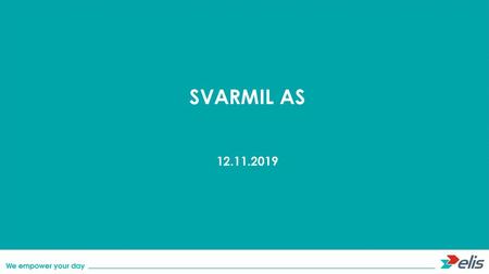 SVARMIL AS 12.11.2019.