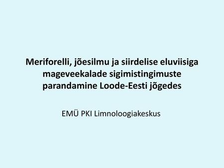 EMÜ PKI Limnoloogiakeskus
