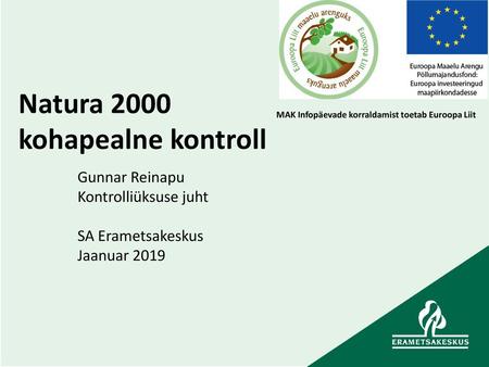 Natura 2000 kohapealne kontroll