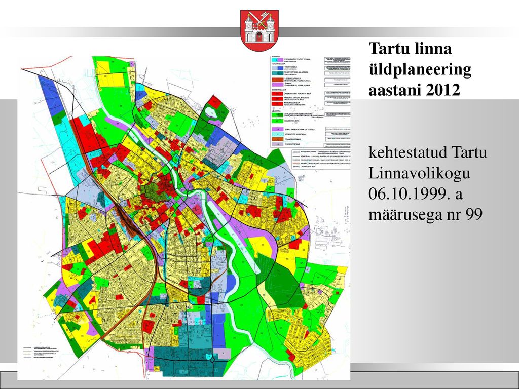 Tartu linna üldplaneering aastani 2012