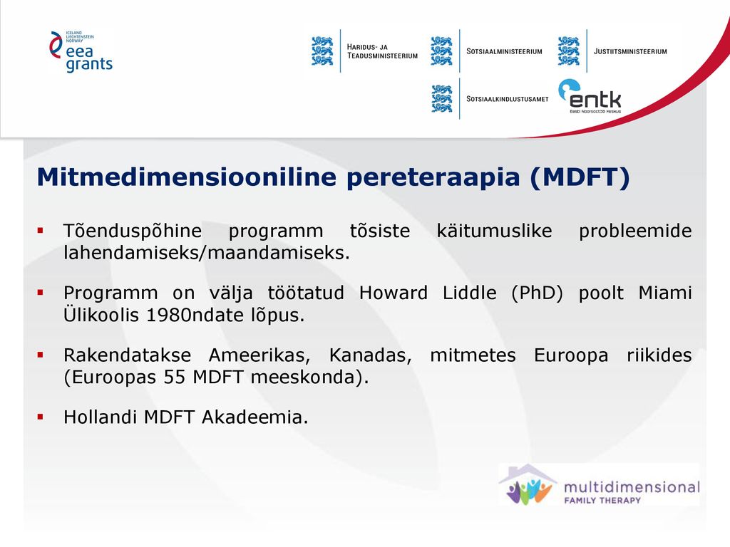 Mitmedimensiooniline pereteraapia (MDFT)