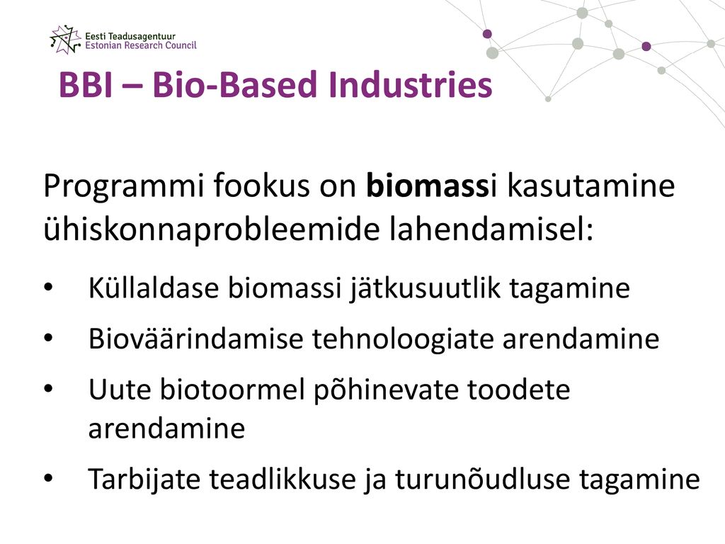BBI – Bio-Based Industries
