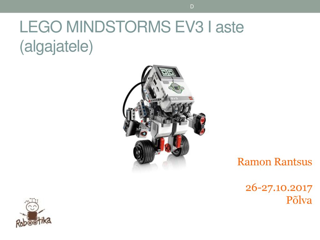 LEGO MINDSTORMS EV3 I aste (algajatele)