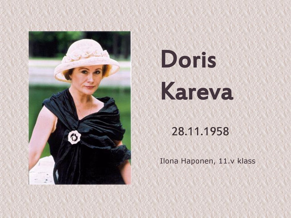 Doris Kareva Ilona Haponen, 11.v klass