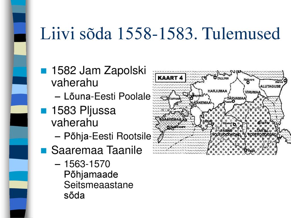 Liivi sõda Tulemused 1582 Jam Zapolski vaherahu