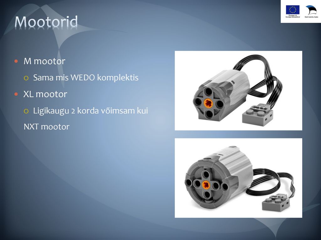 Mootorid M mootor XL mootor Sama mis WEDO komplektis