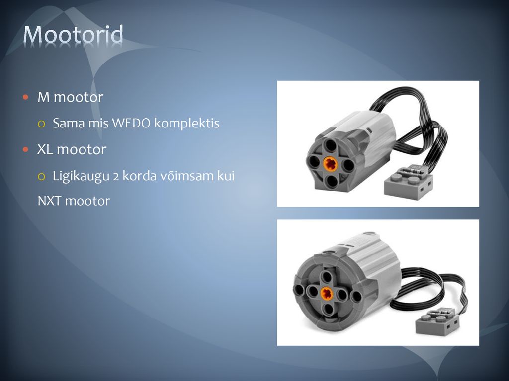 Mootorid M mootor XL mootor Sama mis WEDO komplektis