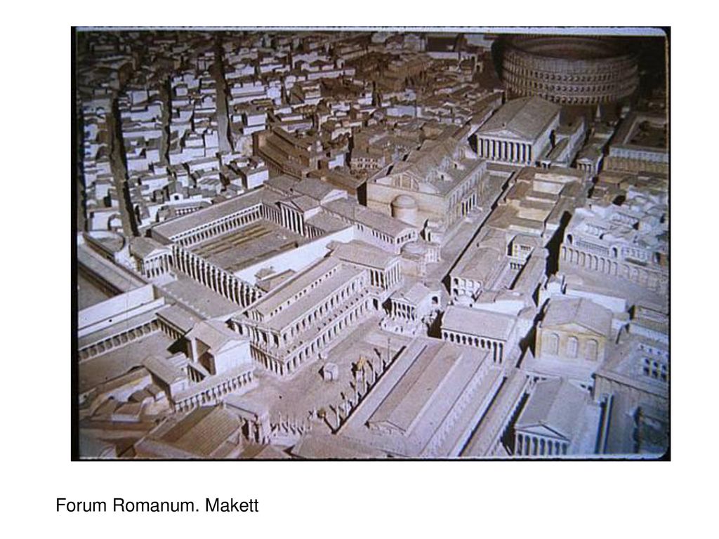 Forum Romanum. Makett