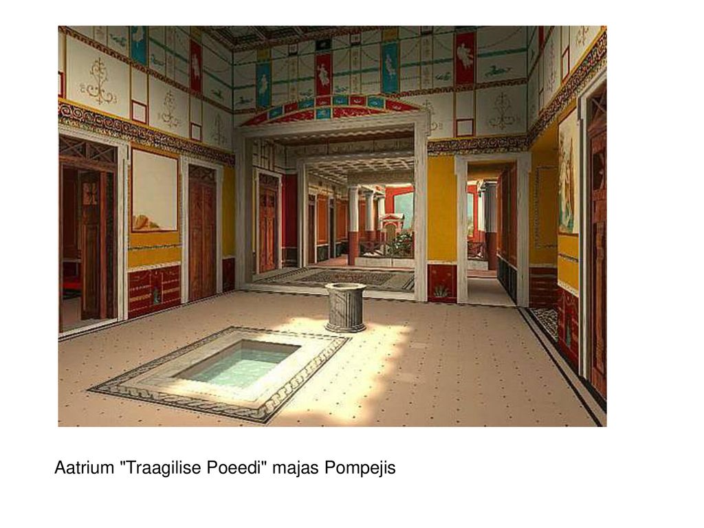 Aatrium Traagilise Poeedi majas Pompejis