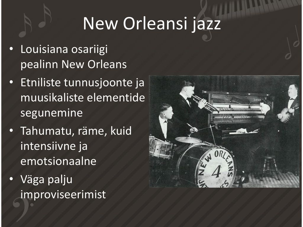 New Orleansi jazz Louisiana osariigi pealinn New Orleans