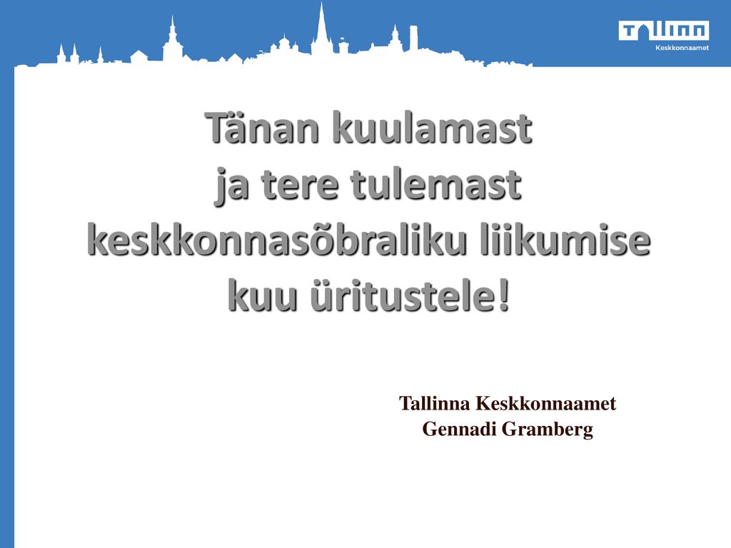 Tallinna Keskkonnaamet Gennadi Gramberg