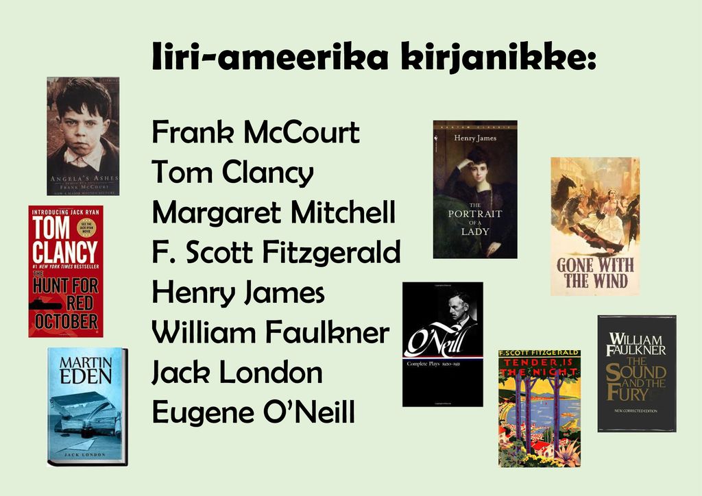 Iiri-ameerika kirjanikke: