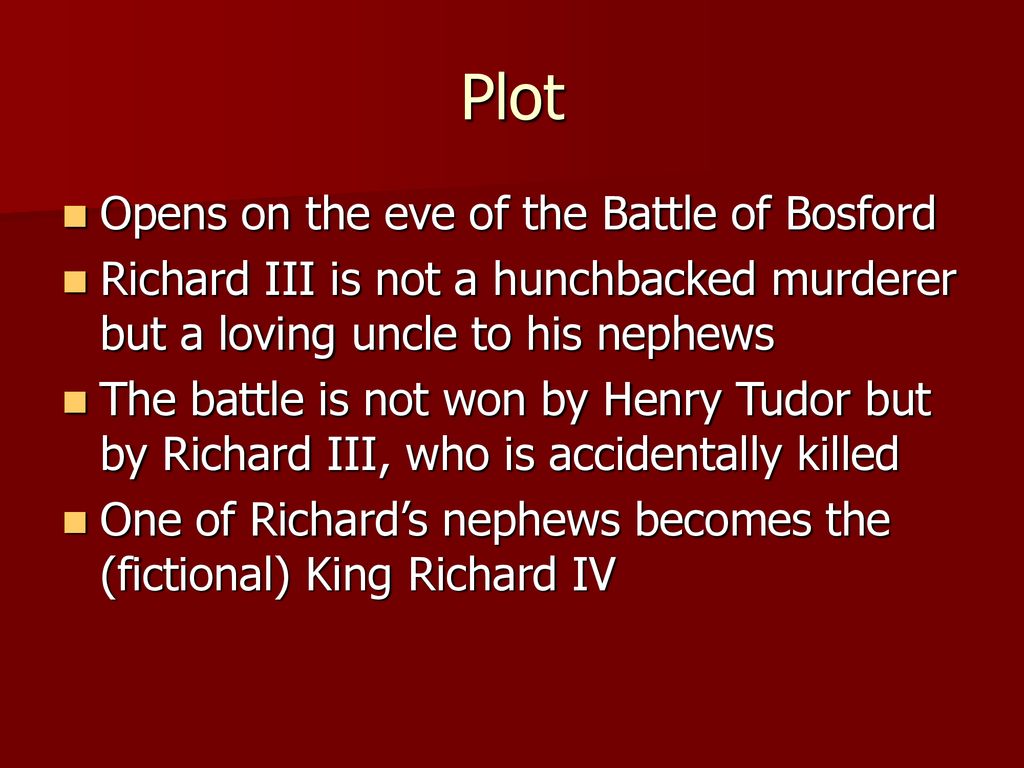 Plot Opens on the eve of the Battle of Bosford